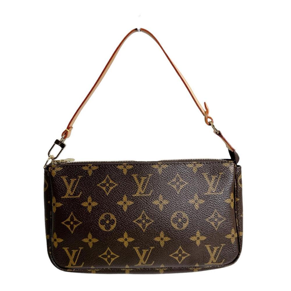 LOUIS VUITTON Brown Monogram Canvas Pochette Pouch - Picture 2 of 13